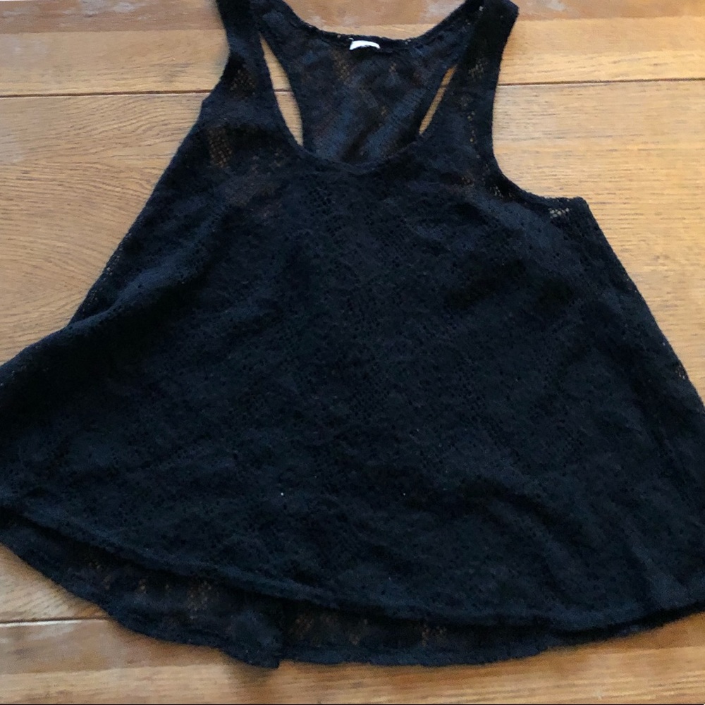 Black lace cover up